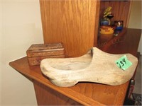 Wooden Shoe- Wooden Box