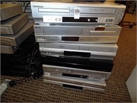 6 vcr - dvd players