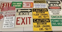 Assorted Safety and Warning Signs