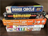 Group of vintage board games