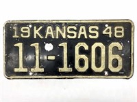 1948 Kansas License Plate