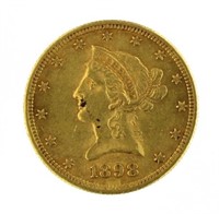 1892 Liberty Head $10 Gold Double Eagle