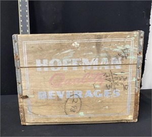 Vintage Hoffman Beverages Advertising Crate