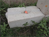 (17) 2'x2'x4' Portable Cement Bunker Blocks