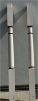 2 pcs Vtg Porch Pillars - 96"h x 5.5" x 5.5"