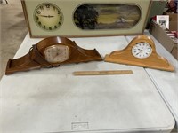 Battery Op and Electric Mantel Clocks