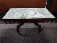 3 Ft long x 18" tall marble top coffee table
