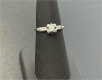 10 KT Vintage Diamond Engagement Ring