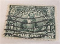 1907 1 Cent Jamestown Exposition Stamp