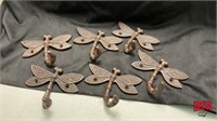 6 – Iron Decorative Dragonfly Hooks