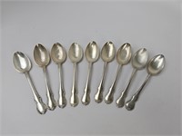 9 towle sterling french provincial teaspoons