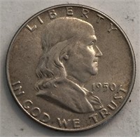 1950-P Franklin Half Dollar