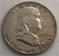 1950-P Franklin Half Dollar