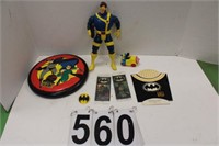 Batman Frisbee ~ Cyclops Figure ~ Batman Bookmarks
