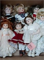 Box of Assorted Collector Dolls