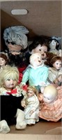 Box of Assorted Dolls