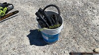 bucket of utility trailer wiring connectors
