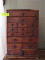 16 Drawer Miniature Pine Apothecary Chest