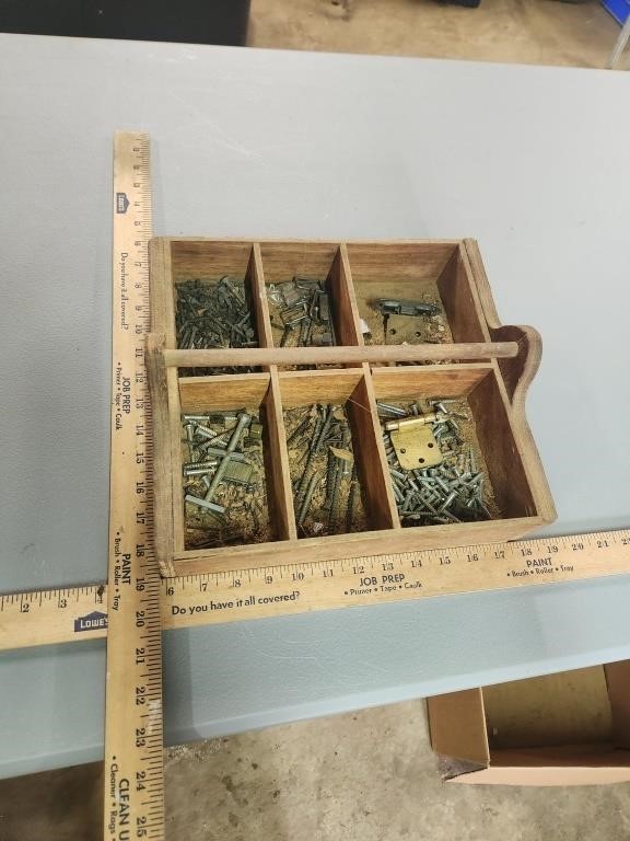 Wooden nail box
