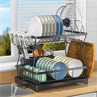 KETAZERO 2 Tier Dish Drying Rack, Detachable Large