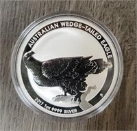 One Ounce Silver Round: Wedge-Tailed Eagle