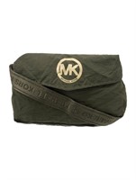 Michael Kors Green Nylon Logo Waist Bag