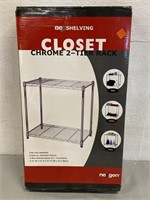 NexShelving Closet Chrome 2- Tier Rack
