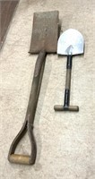 Small shovel and hand spade