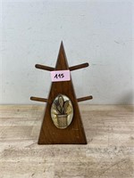 Vintage Wooden Coffee Cup Holder