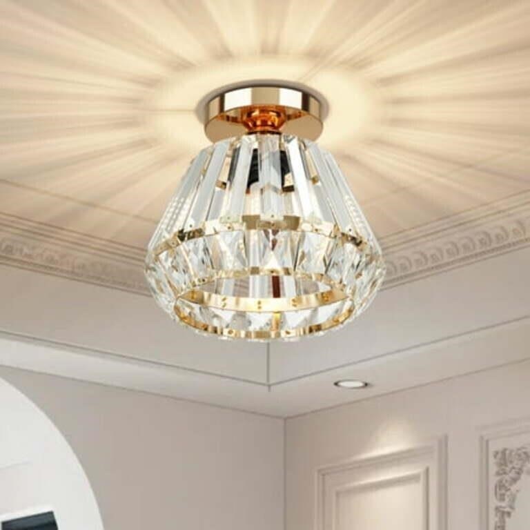 Motent Modern Gold Ceiling Light Fixture