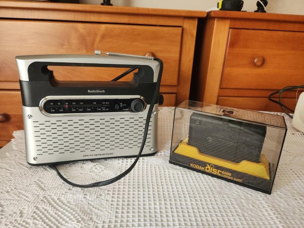 Radio Shack Anolog Radio and Kodak Disc Camera