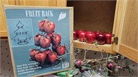 Wooden Apples, Apple rack, Wreath