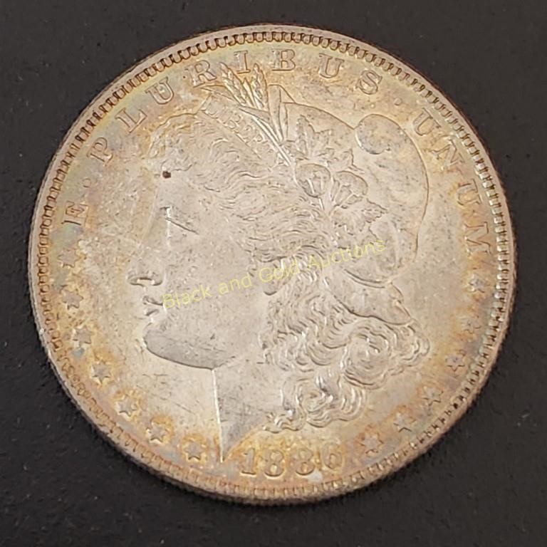 1886 Morgan Dollar w/Toning
