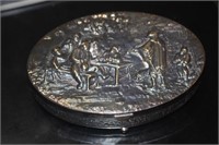 Zipla 90 Silverplated Repousse Box