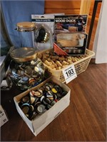 Bottle caps, corks, lamp kit & more