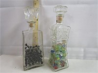 Decanters with Marbles