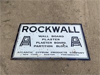 Vintage porcelain Rockwall Atlantic Gypsum board