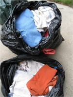 Garbage bag full of Work Rags