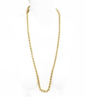 Jewelry 14kt Yellow Gold Thick Rope Chain Necklace