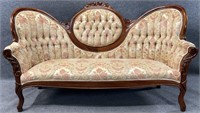 Victorian Style Rose Carved Settee