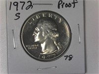 1972-S Proof Washington Quarter