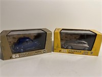 2- vintage diecast Porsche & Berlina mint in box