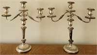 E - PAIR OF CRESCENT CANDLE HOLDERS (L31)