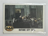 1989 Topps Batman Movie #54 Outside City Hall!