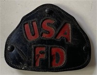 Early 20th Century USA Fire Department Leather