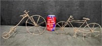 Folk Art Wire Bicycle Sculptures