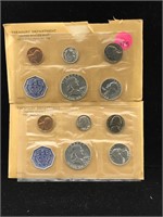 2-1962 & 1963 Silver US mint sets