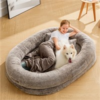 Human Dog Bed - 71''x47''x12.5'' Dog Bed