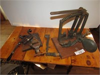 5pc Antique Tools inc. Cherry Pitter