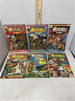 Six Consecutive 20-Cent Werewolf Marvel Comic